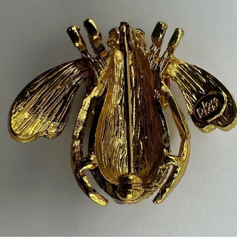 Joan Rivers Royal Blue Bee Pin - Picture 4 of 6